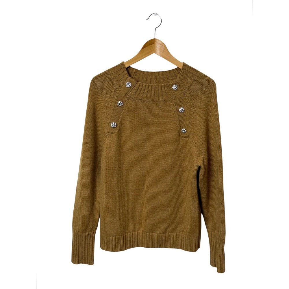 J.Crew Camel Wool Blend Sweater, M